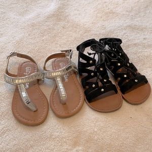 2 pairs never worn toddler sandals